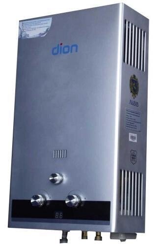 Колонка газова Dion (Діон) JSD 10 дисплей срібло (комфорт) від компанії ТД "УСI ТОВАРИ" - фото 1