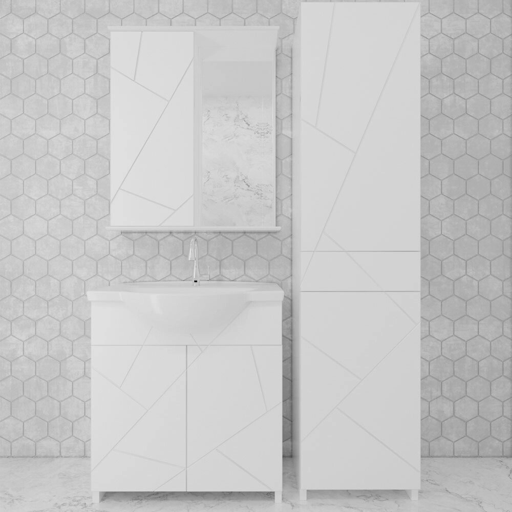 Меблевий комплект Mikola-M Chaos з білим пластиковим штрафом 50 см від компанії ТД "УСI ТОВАРИ" - фото 1