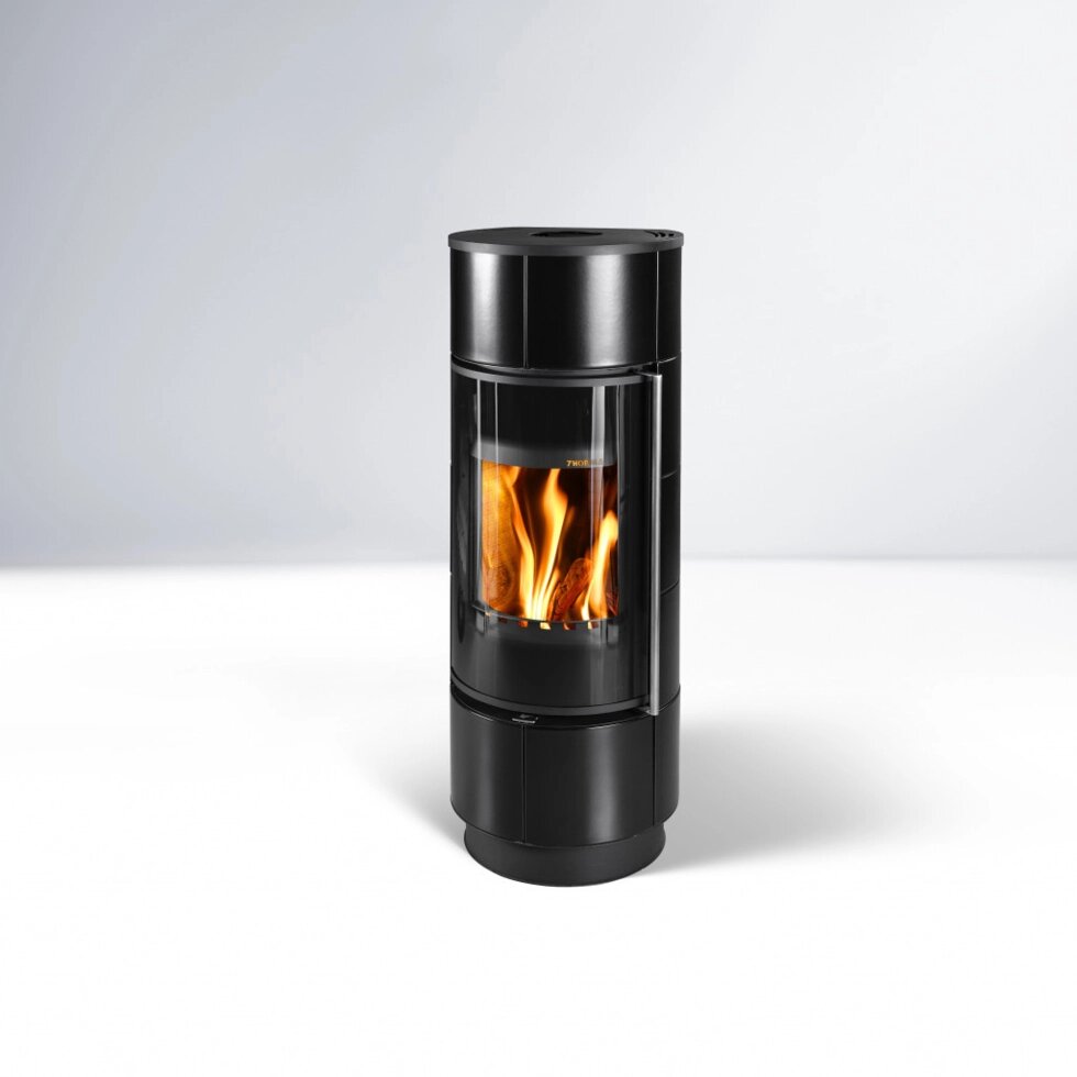 Опалювальна піч Thorma ATIKA Ceramic EXTRA чорний глянсовий від компанії ТД "УСI ТОВАРИ" - фото 1