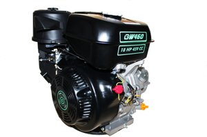 Двигун бензиновий GrunWelt GW460F-S (CL) (відцентрове зчеплення, шпонка, 18 л. с., ручний стартер)