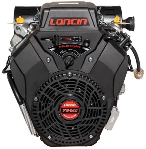 Двигун бензиновий Loncin LC2V80FD (30 к. с., ел. стартер, шпонка 36 мм, євро 5)