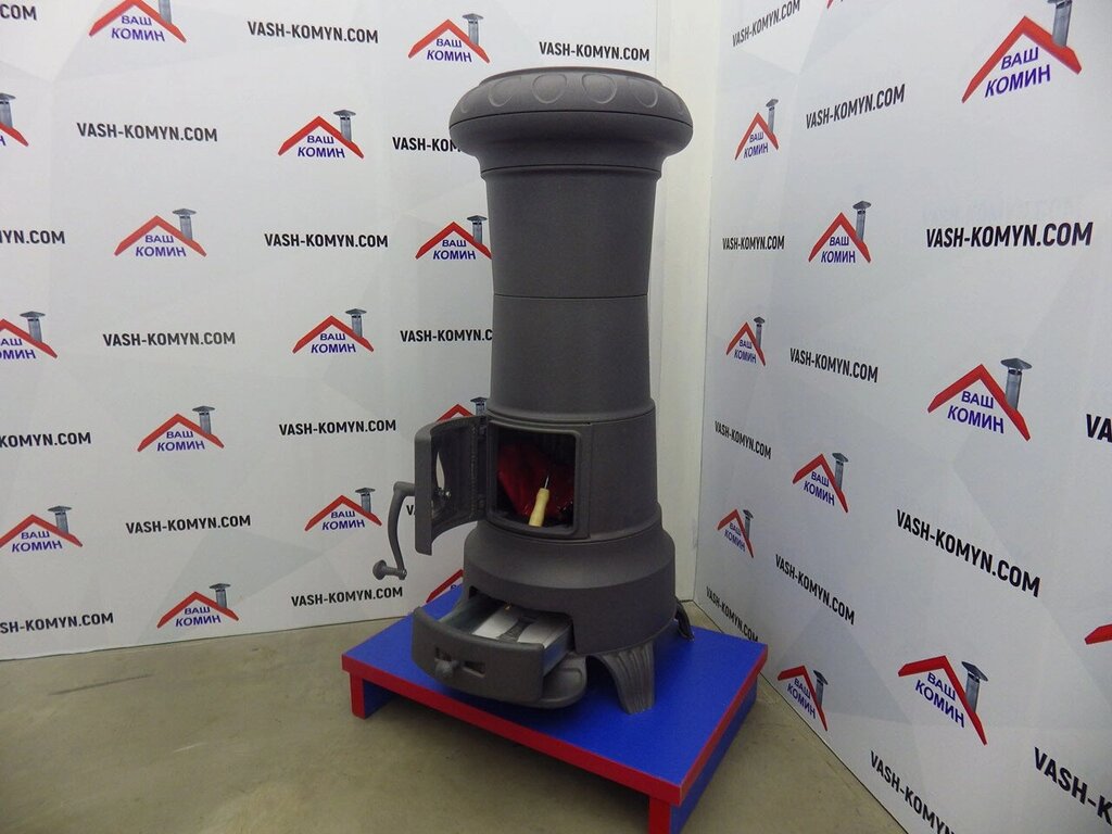 Піч опалювальна чавунна Plamen Julia (сірий графіт) 11 кВт від компанії ТД "УСI ТОВАРИ" - фото 1