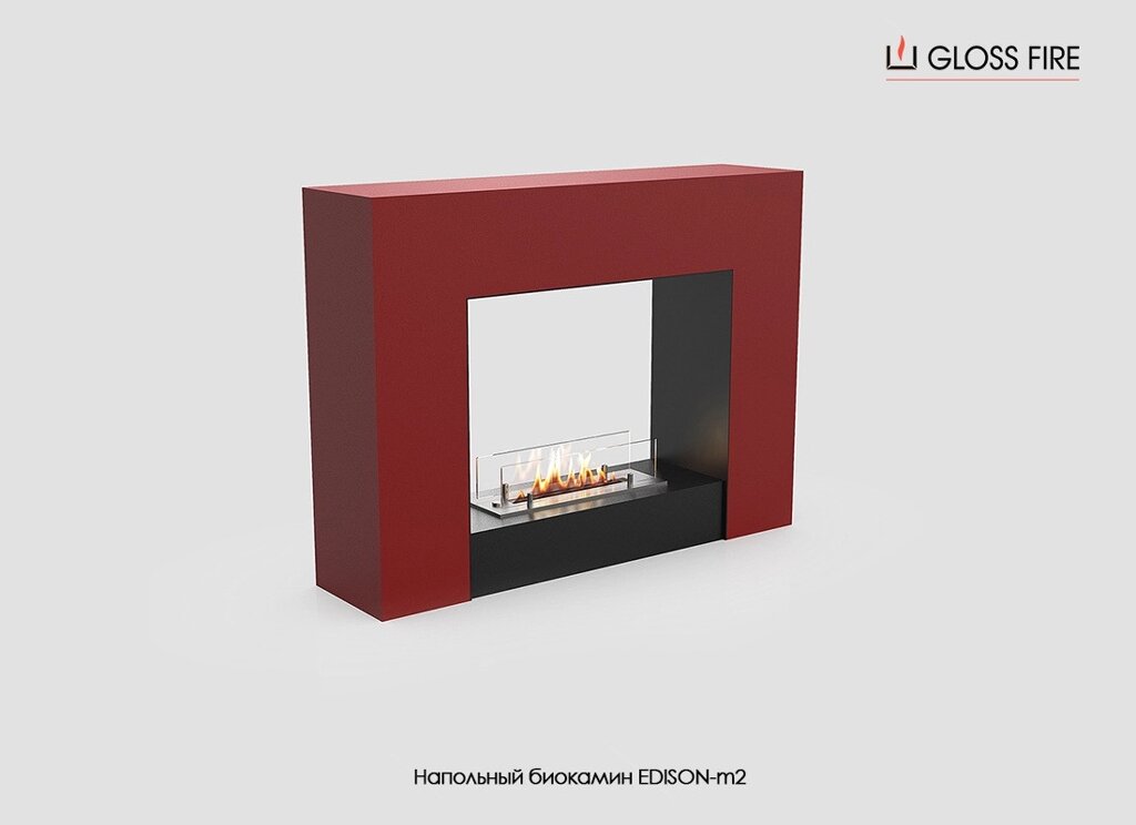 Підлоговий биокамин Edison-m2-300 Gloss Fire від компанії ТД "УСI ТОВАРИ" - фото 1