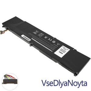 Батарея для ноутбука DELL XRGXX (Alienware M15, M17 series) 11.55V 6000 mAh 69Wh Black