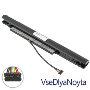 Батарея для ноутбука lenovo L15S3a02 (ideapad: 110-14IBR, 110-15IBR, 110-15ACL) 10.8 V 2200 mah 24wh black