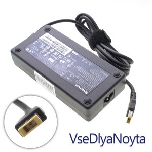 Блок живлення для ноутбука LENOVO 20 V, 8.5 A, 170 W, USB + pin (Square 5 Pin DC Plug), black (без кабелю!