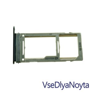 Тримач SIM-картки (Sim Holder, сім лоток, картопляч) для Samsung (S9 G960), black (для телефона на 1 SIM