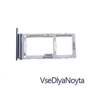 Тримач SIM-картки (Sim Holder, сім лоток, картопляч) для Samsung (S9 G960), blue (для телефона на 2 SIM