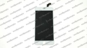 Дисплей для смартфона (телефона) Apple iPhone 6 plus, white (у складі з тачскрином) (з рамкою) (PRC ORIGINAL)