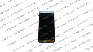 Дисплей для смартфона (телефона) HTC One mini 601n, 601e, PO58200,у зборі з тачскрином) (з рамкою), silver