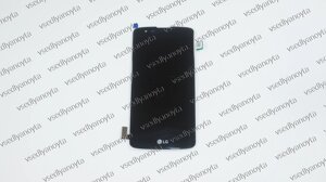 Дисплей для смартфона (телефона) LG K8 K350E, black (у зборі з тачскрином) (без рамки)