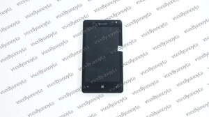 Дисплей для смартфона (телефона) Microsoft Lumia 435 (Nokia), black (в зборі з тачскрином) (без рамки)