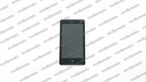 Дисплей для смартфона (телефона) Microsoft Lumia 532 DS (Nokia), black (в зборі з тачскрином) (з рамкою)