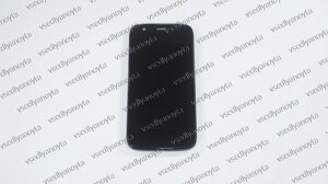 Дисплей для смартфона (телефона) Motorola Moto G Black UACRF, black (у зборі з тачскрином) (з рамкою)