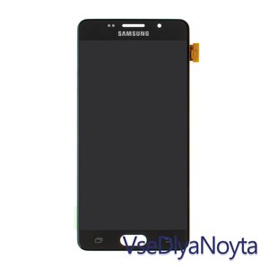 Дисплей для смартфона (телефона) Samsung Galaxy A5 Duos (2016), SM-A510, BLACK-GOLD-ROSE,в зборі з