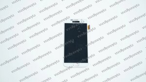 Дисплей для смартфона (телефона) Samsung Galaxy S6 SS, SM-G920, white (у зборі з тачскрином) (з