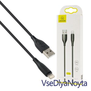 Кабель Usams US-SJ266 U18 Round lightning Cable 1m Black