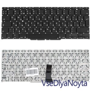 Клавіатура для ноутбука APPLE (MacBook Air: A1370, A1465 (2011-2015) rus, black, BIG Enter