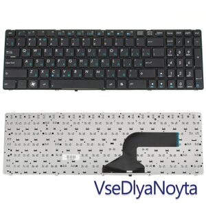 Клавіатура для ноутбука ASUS (A52, K52, X54, N53, N61, N73, N90, P53, X54, X55, X61), rus, black (K52 version)