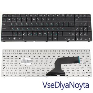 Клавіатура для ноутбука ASUS (A52, K52, X54, N53, N61, N73, N90, P53, X54, X55, X61), rus, black (N53 version)