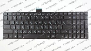 Клавіатура для ноутбука ASUS (X502, X551, X553, X555, S500, TP550) rus, black, без фрейму, без кріплень