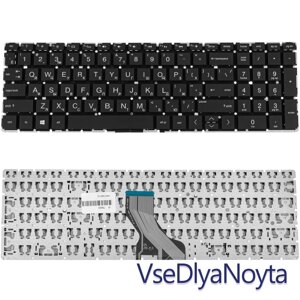 Клавіатура для ноутбука HP (250 G7, 255 G7 series) rus, black, без фрейму