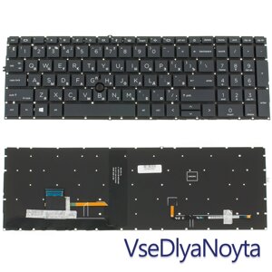 Клавіатура для ноутбука HP (EliteBook: 850 G7, 855 G7) rus, black, без фрейму, підсвітка клавіш, з джойстиком