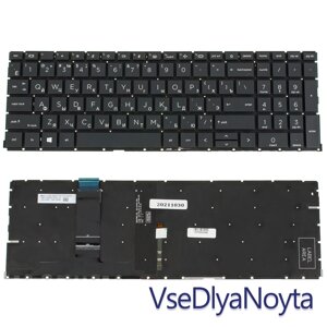 Клавіатура для ноутбука HP (ProBook: 450 G8, 455 G8) rus, dark gray, без фрейму, підсвітка клавіш