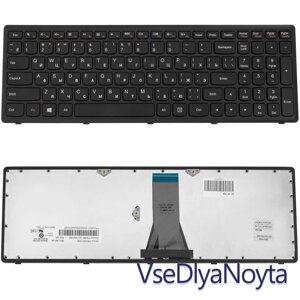 Клавіатура для ноутбука LENOVO (Flex 15, Flex 15D, G500s, G505s, S510p) rus, black, black frame (ОРІГИНАЛ)