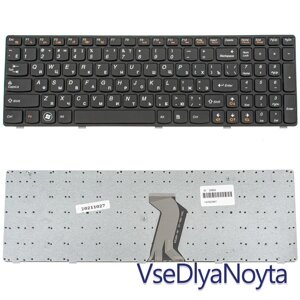 Клавіатура для ноутбука LENOVO (G580, G585, N580, N585, Z580, Z585) rus, black, black frame