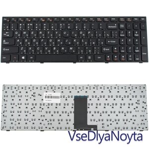 Клавіатура для ноутбука LENOVO (M5400, B5400) rus, black, black frame