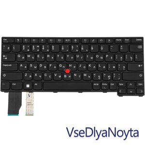 Клавіатура для ноутбука LENOVO (ThinkPad: X13 Gen 2) rus, black, з джойстиком