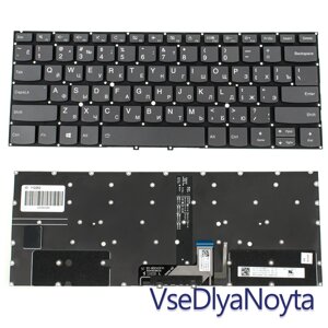 Клавіатура для ноутбука LENOVO (Yoga C930-13IKB) rus, onyx black, без фрейму, підсвітка клавіш (ОРИГІНАЛ)