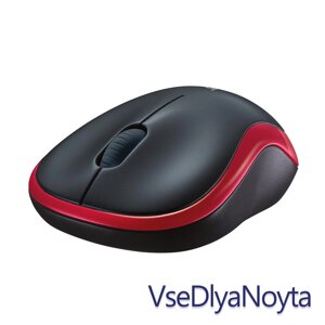 Миша Logitech Wireless Mouse M185, Red, 1000dpi, Наноприймач, USB2.0 (910-002238)
