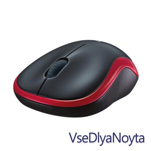 Миша Logitech Wireless Mouse M185, Red, 1000dpi, Наноприймач, USB2.0 (910-002240)