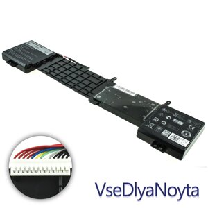 Оригінальна батарея для ноутбука DELL 6JHDV (Alienware 17 R2, Alienware 17 R3, P43F) 14.8V 6000mAh 92Wh Black