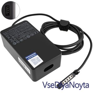 Оригінальний блок живлення для планшета MICROSOFT 12 V, 3.6 A, 45 W, 5pin, Black (Surface Pro, Pro 2 RT)