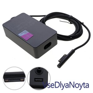 Оригінальний блок живлення для планшета MICROSOFT 15 V, 4 A, 65 W, 6pin, Black (без кабелю! Surface Pro 5, Pro