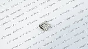 Роз'єм miniUSB MIJ017 для планшета, телефона (8 pin, 4 fixed foot)