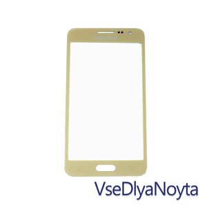 Скло корпусу для Samsung A300 Galaxy A3, gold, оригінал