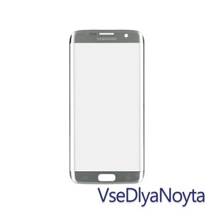 Скло корпусу з рамкою для Samsung Galaxy S7 EDGE G935, silver, ОРІГИНАЛ)