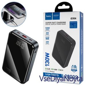 Універсальна мобільна батарея HOCO Q30A, 130 W, 20000 mAh, Metal Gray (6942007634069)