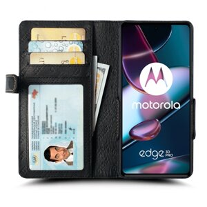 Чохол книжка Stenk Wallet для Motorola Edge 30 Pro Чорний (71840)