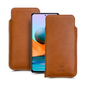 Футляр Stenk Elegance для Xiaomi Redmi Note 10 Pro Camel (69656)