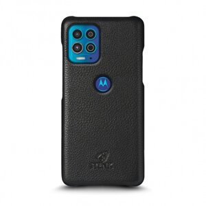 Шкіряна накладка Cover для Motorola Moto G100 Чорна (69741)