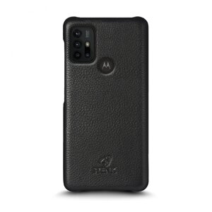 Шкіряна накладка Cover для Motorola Moto G30 Чорна (69740)