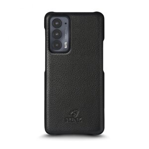 Шкіряна накладка Stenk Cover для Motorola Edge 20 Чорна (71373)