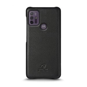 Шкіряна накладка Stenk Cover для Motorola Moto G10 Чорна (69926)