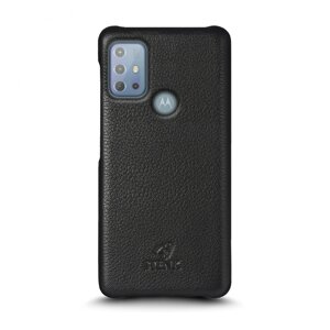 Шкіряна накладка Stenk Cover для Motorola Moto G20 Чорна (69007)