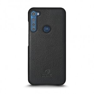 Шкіряна накладка Stenk Cover для Motorola One Fusion Plus Чорна (67881)